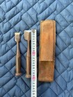 Japanese Nomi Chisel Chisels 2pc Leather Case Chisels Set 18cm Wooden Handle Kit