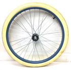26  Bicycle Front Blue Wheel With 2 125  Cream Tire Beach Cruiser Bike  d61