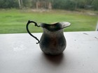 Vintage 3  Web Early American Pewter Creamer Pitcher