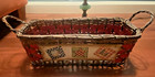Christmas Theme Wicker Basket Set Of 2  13  Rectangular   8  Oval 