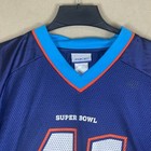 Reebok Super Bowl Xli Team Apparel Jersey Mens L Blue V Neck Relaxed Fit