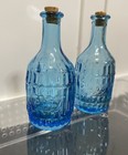 Vintage Mini Glass Bottles 1970   s Lot Of 12 With Corks Taiwan