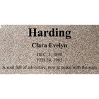 Headstone -cemetery Flat Marker 24x12x4  Includes Engraving-  Pink Granite