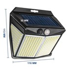 Solar Power 412 Leds Light Pir Motion Sensor Outdoor Security Lamp Wall Garden