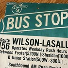 1950s 1960s Green Cta Chicago Transit Authority Bus Stop Signe Wilson-lasalle 