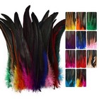 Colorful Rooster Tail Feathers-50pc 10-12inch Natural Long Rooster Tail Feath   