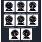 60mm Car Tachometer Boost Vacuum Water Temp Oil Temp Oil Press Voltage Egt Gauge