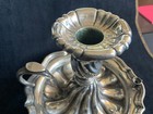 Antique Continental Europe German Austrian 12 Loth Silver Finger Chamber Stick