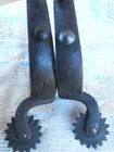 2 Antique August Buermann Old Iron O  K  Horse Spurs Close --not A Pair