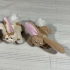 1996 Mini Pound Bunnies Rabbits Galoob Vintage 3 Babies Plush Toy Rare