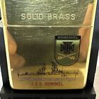 Vintage Brass Zippo  F g s Rommel D-187 Guided Missile Destroyer Ship