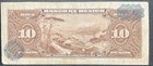 Mexico  Banco De Mexico 10 Pesos Note 1961 Series Hs  n471595 