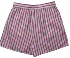 New Nwt Choose Size Striped Casual Wear Elastic Waist Linen Blend Shorts Pockets