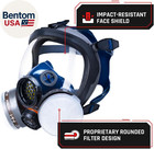 Gas Mask Survival Nuclear And Chemical Full Face Respirator - Organic Vapor   Pa