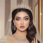 Fasnahok Cz Wedding Bridal Crown Tiara For Women Princess Crystal Headpieces