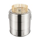 Bbq Charcoal Grill Camping Portable Cylinder Barbecue Charcoal Barrel Grill