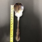 Vtg Wm Rogers   Son Aa Silver Plate Soup Ladle Spoon 6  Ornate Pattern