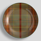 Pottery Barn Woodrow Plaid Stoneware Salad Plates     Set Of 4