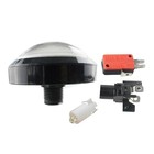 White 60mm Colorful Arcade Round Push Button Illumilated 12v Led Light Button Ff