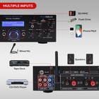 Pyle 200w Audio Stereo Receiver - Wireless Bluetooth Power Amplifier Home