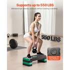 Uimoso Adjustable Aerobic Step Platform With 4 Risers For Fitness Workouts