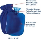 Carex Hot Water Bottle With Cover  Rubber - Heat Therapy And Cold Therapy - F   