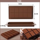 Dubai Chocolate Bar Mold Silicone Chocolate Bar Molds  Deep Rectangular  2 Pack 
