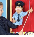 Melissa   Doug Rescue Puppet Set - Police Officer And Firefighter New In Pkg