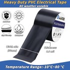 18 Rolls Black Electrical Tape Bulk 2 Inch X 66ft  2 Inch-18pack  