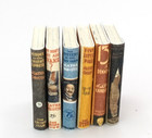 Dolls House 1 12 Scale Miniature Books  6 X Agatha Christie Novels  set C 