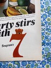 Vintage 1981 Seagram   s 7 Crown Print Ad Party Stirs With 7