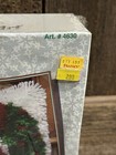 Sealed  Caron Wonderart Latch Hook Kit 12  X 12  Christmas Wreath Design  4630
