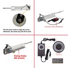 Electric Reciprocating Linear Actuator Motor 24v 120rpm 6 Inch Stroke Fast