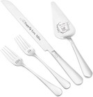 Wedding Cake Knife And Server Set  Heavy Duty Cake Cutting Set For Wedding  E   