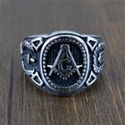 Men s Vintage Masonic Ring Stainless Steel Freemason Biker Cool Gift Ring
