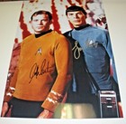Leonard Nimoy William Shatner Star Trek W coa Signed 11x14 Photo