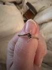 Vintage Signed 14kt Ge Espo Prong Set Purple Stone Ring Size 6 75