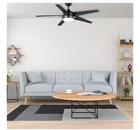 Home Decorators Collection Windward Iv 52  Matte Black Led Ceiling Fan Dimmable