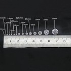 7390pcs 0 9-8mm Loose Round White Cubic Zirconia  Diy Jewelry Crafts Compatib   