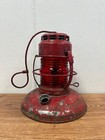 Embury Traffic Gard No  40 Vintage Railroad Lantern Warsaw N y  Red Globe