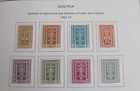 Austria - 1922 - 1924 - Lot Of Stamps On Album Page  - Used   Mh
