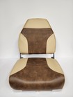 Boat Seat High Back Fold Down Boating Fishing Pontoon 1002-ahj Sand   Brown