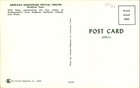 Vintage Postcard American Shakespeare Festival Theatre Stratford Conn Flags