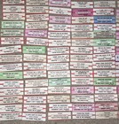 Large Lot Of 150 Original Jukebox 45 Record Title Strips  p108