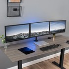 Triple Monitor Adjustable Desk Mount Articulating Tri Stand Holds 3 Screens Up T