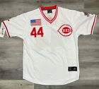 Eric Davis 1990 Cincinnati Reds World Series Cooperstown Jersey Men   s Large