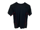 Nike Dri-fit Youth Large Black Mesh Tee Shirt Unisex Red Logo Athletic Top