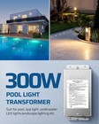 Dewenwils 300w Low Voltage Pool Yard Spa Light Transformer 120v To 12v 13v 14v