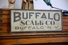 Original Antique Buffalo Scale Co Advertising Wood Painted Trade Sign New York