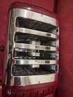Dualit Classic 4 Slice Toaster 84us Red Manual Ejector Made In England Silver